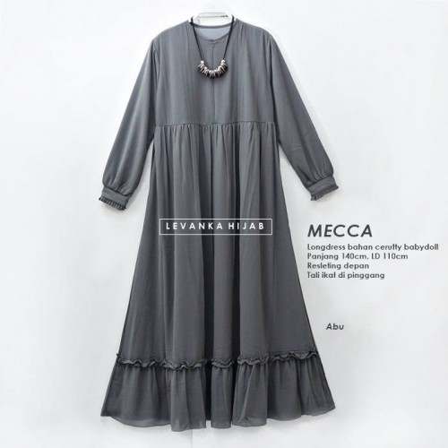 GAz-002Mecca  Dress - Gamis Polos Ceruti Babydoll